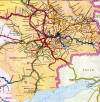 карта Донецкой железной дороги [второй вариант]